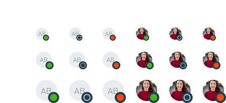 Avatar status component states