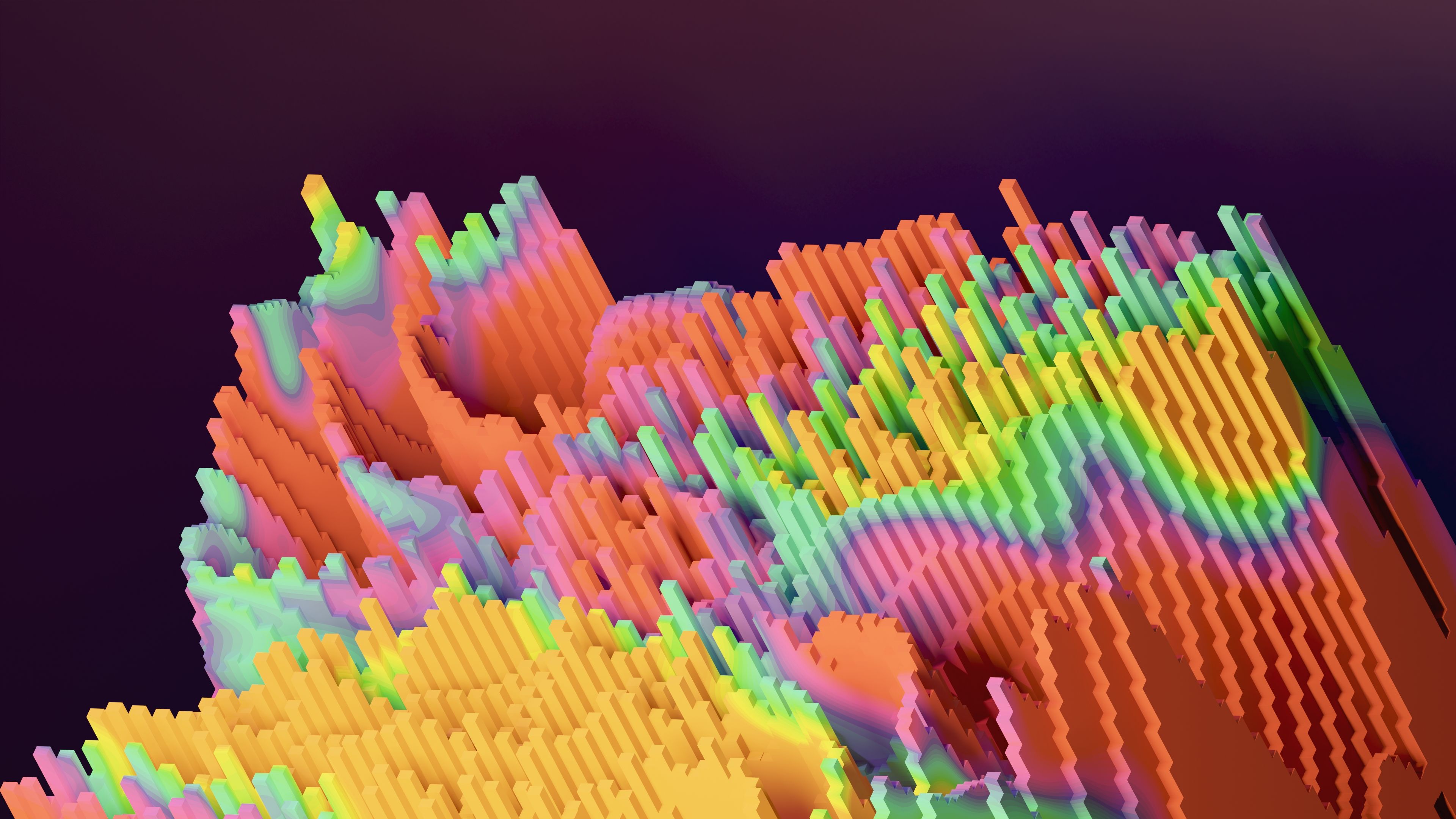 Colorful abstract 3D pattern