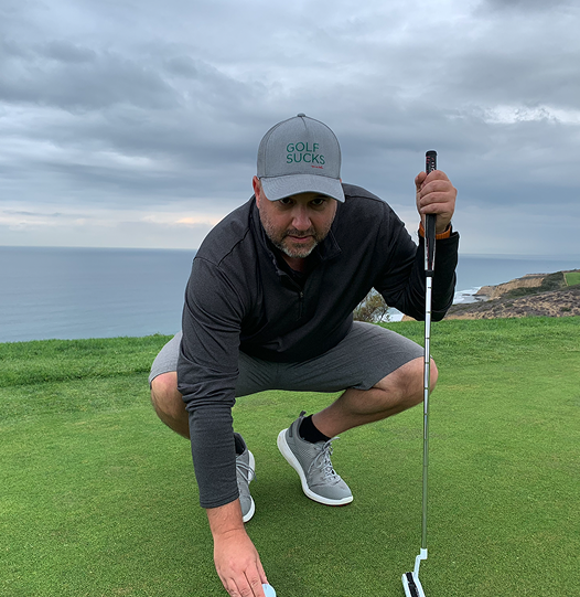 Darren Beason on a golf course
