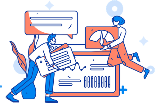 Business growth analysis illustration